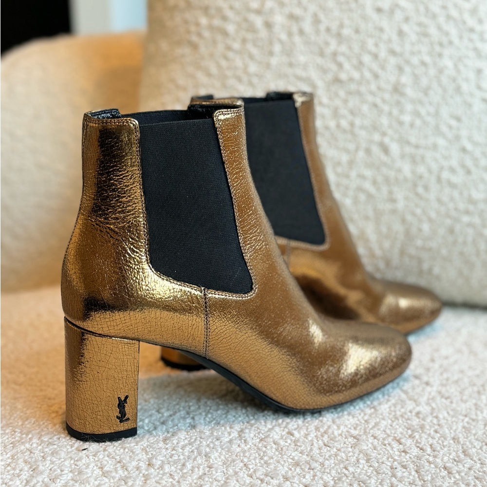 YSL Lou leather boots